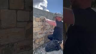 Building stone techniques #stonemason #buildingmaterial #howtobuild #diy #stonemasonry #stonewall