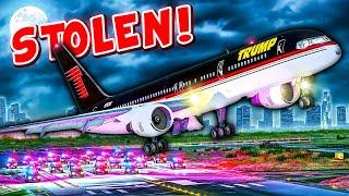 STOLEN in GTA 5! Cops CHASE Trump's Plane in an EPIC Pursuit!