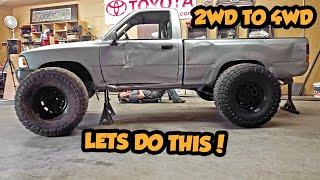 Building a 2wd into a 4wd Rock Crawler | Samantha Vlog 1