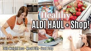 ALDI HAUL & SHOP With ME | 36LB WEIGHT LOSS MEAL PREP & CLEANING