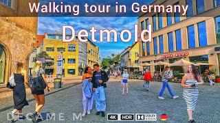 Detmold Germany/Walking tour in Detmold a very beautiful old town 4K HDR