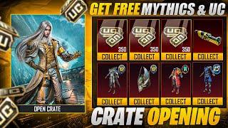 Get Free Mythics & 350 UC | Free RP Crate Opening | Best Luck Ever |PUBGM