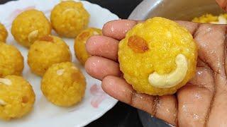 Do Bundi Laddu like this and it will come out very well like in a sweet shop Boondi Laddu Recipe In Telugu