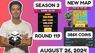 Zargates Strategy | Zargates Today | August 26, 2024 | Round 119 | 386k coins |  Season 3 #zargates