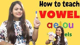 How to teach vowels | Introduction of vowels | Vowels for kids LKG &UKG |Vowels Song | Vowels Rhymes