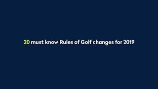 New Golf Rules for 2019