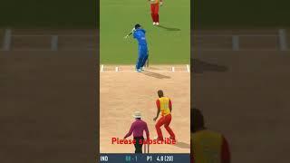 #abhisheksharma 🫨 #indvszim #shorts #shortsfeed #youtubeshorts #ytshorts #yt #realcricket24 #cricket