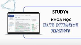 STUDY4 - Giới thiệu Khóa Học IELTS INTENSIVE READING