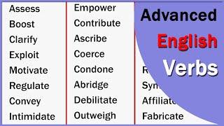 Advanced Verbs in English | Improve Your English Vocabulary