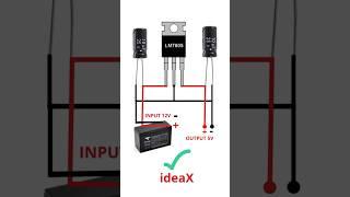 How to Convert 12V to 5V Using LM7805 – Simple DIY Circuit | ideaX