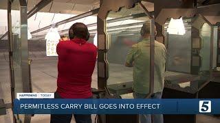 Tennessee's permitless carry bill now in effect