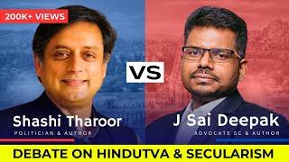 J Sai Deepak Vs Shashi Tharoor | Best Debate ever | Decolonisation & Secular State | Tharoor Shocked