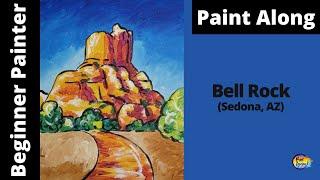 Sedona: Bell Rock Impressionistic landscape painting for beginners