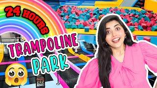 Living in Trampoline Park for 24 HOURS |*Went Extremely CRAZY*| Ramya Vasudev