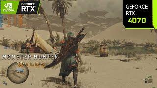 Monster Hunter Wilds | RTX 4070 4K, 1440p, 1080p DLSS 3.7 Frame Generation | PC Performance