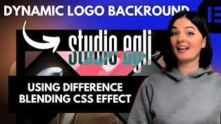 Dynamic Logo Change Using CSS Difference Blending Effect - Elementor WP Tutorial Flex Container