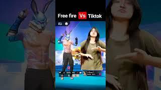 Free Fire Vs TikToker #shorts #viral #youtubeshorts