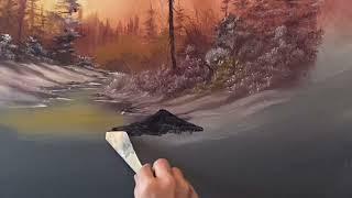 Studio TimeLapse Oil Painting "Frozen Waters" by Kaylee Rakowski