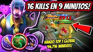 ¡EL TUTORIAL PERFECTO PARA GANAR CON HANZO! HANZO TOP 1 GLOBAL 94.2% WINRATE! | MOBILE LEGENDS