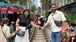 Humara First International Trip Starts ️ | #hanoi Train Street | Nitu Rajawat Vlogs