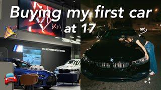 BUYING MY FIRST CAR AT 17! | the process, getting insurance, car tour