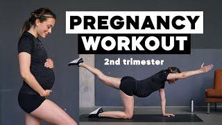 30 Min Schwangerschaft Workout / 2. Trimester / Bodyweight Exercises / Prenatal Ganzkörper Training