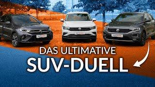 VW Tiguan vs. Taigo vs. T-Roc in the battle of "small" vs. big