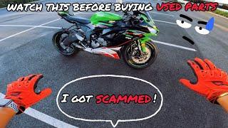 WATCH THIS BEFORE BUYING USED MOTORCYCLE PARTS | ZX6R (636) | MOTOVLOG