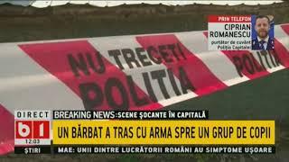 BUCURESTI: UN BARBAT A TRAS CU ARMA SPRE UN GRUP DE COPII