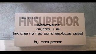 Keycool II 84 mechanical keyboard Unboxing (Mx Cherry red/ Blue LEDs)