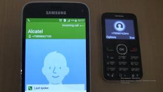 Over the Horizon Incoming call & Outgoing call at the Same Time Samsung Galaxy S5 mini+Alcatel 2008G