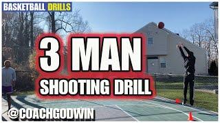 3 Man Shooting Drill - @CoachGodwin