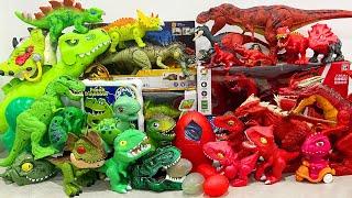 Jurassic World Unboxing Review Asmr Colorful Dinosaur Giant T-rex Triceratops Velociraptor