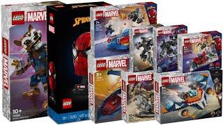 All LEGO Marvel sets January 2024 Compilation/Collection Speed Build