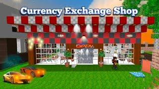 I build Currency Exchange  Shop In School Party Craft | Party Craft Game