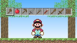 Mario plays Minecraft Survival