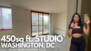 450sq ft. Washington, DC studio apartment tour w/ rent prices