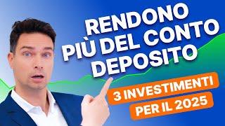 3 investimenti migliori dei conti deposito nel 2025: alternative più redditizie e flessibili!