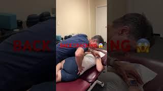 WOW!! . Low back CRACKING spinal adjustment. #backcrack #chiropracticadjustment #humbletx