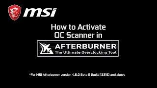 Get a free performance boost with Afterburner OC Scanner |Gaming Graphics Card| MSI