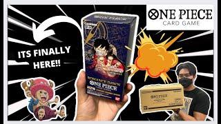 *NEW* OPENING THE FIRST ONE PIECE BOOSTER BOX (OP-01) ROMANCE DAWN CARD GAME!!