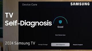 How to run a Samsung TV Self-Diagnosis | Samsung US