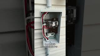 Clean Hot Tub GFCI Disconnect wired up and ready for inspection! #electrician #electricity #wiring