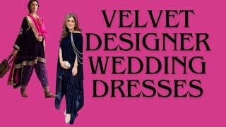 Velvet Wedding dress design #2024trends #2024video #2024viral #allaboutdesign