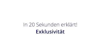 Exklusivität