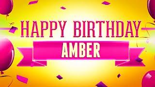 Happy Birthday Amber