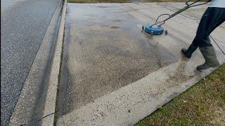 One Of My FIRST Pressure Washing Jobs!