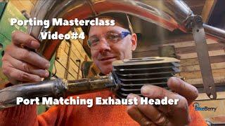 Porting Video #4 - Port Matching Exhaust Header | BikeBerry