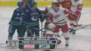 Pre-Game Scuffle - Canucks vs. Red Wings - Feb 23 08 -