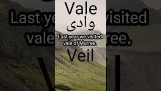 Difference between vale and veil | English with Asif